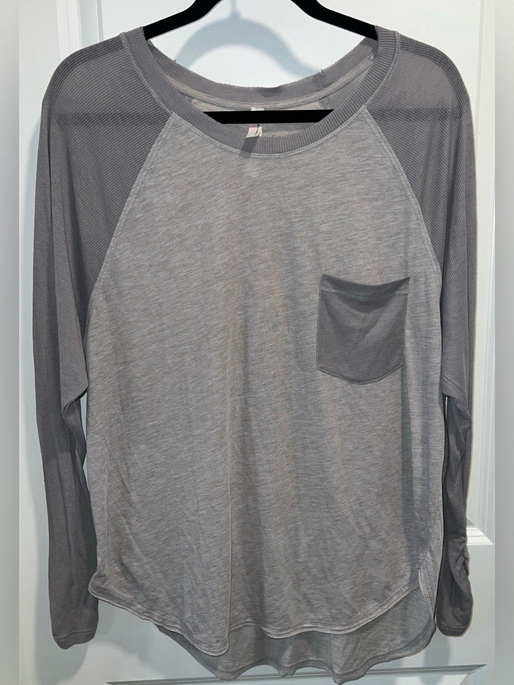 FP Movement by Free People Women’s Rudi Reglan Ruched Long Sleeve Top Size M